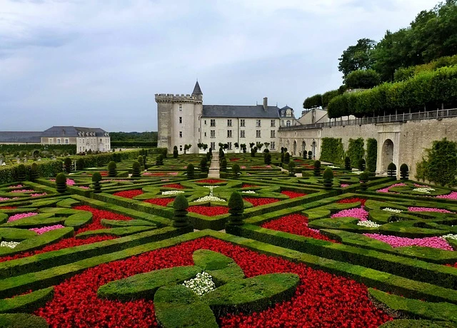 Château de Villandry et ses jardins à la française en Val de Loire