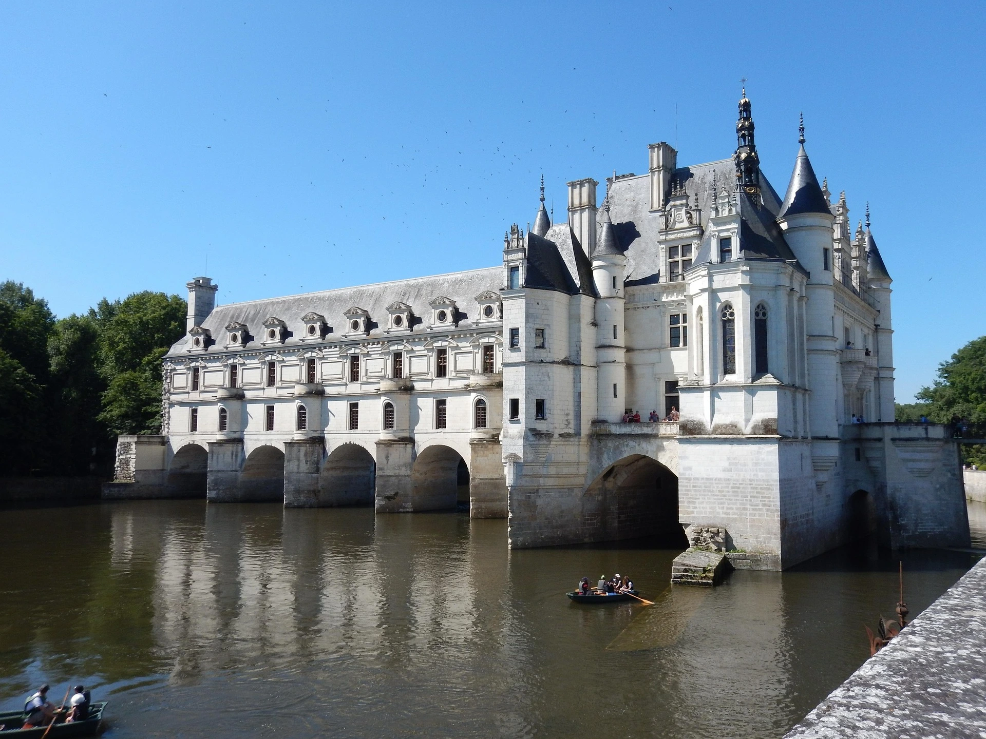 Château de Chenonceau sur le Cher dans la Vallée de la Loire